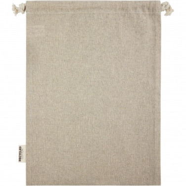 Logotrade promotional product picture of: Pheebs 150 g/m² GRS recycled cotton gift bag large 4L