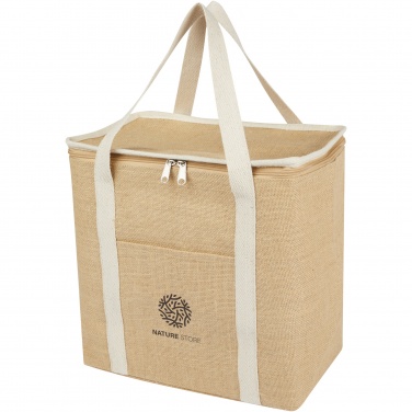 Logo trade promotional giveaway photo of: Juta 300 g/m² jute cooler bag 19L