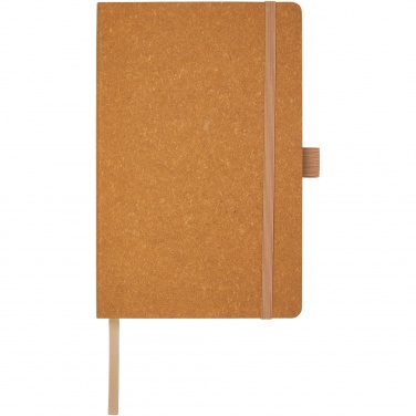 Logo trade promotional item photo of: Kilau recycled leather notebook 