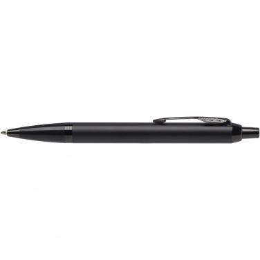 Logo trade promotional merchandise image of: Parker IM achromatic ballpoint and rollerball pen set with gift box