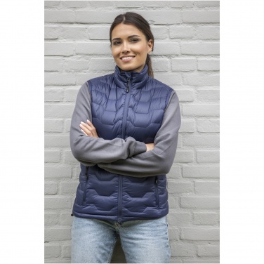 Logo trade promotional giveaway photo of: Epidote women's GRS recycled insulated down bodywarmer
