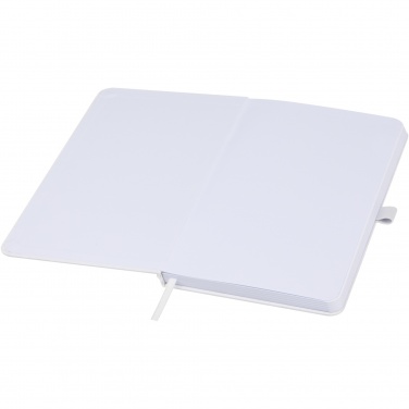 Logo trade business gifts image of: Fabianna crush paper hard cover notebook