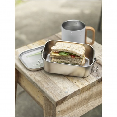 Logo trade promotional giveaways picture of: Titan recycled stainless steel lunch box