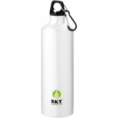 Logo trade promotional products picture of: Oregon 770 ml RCS certified recycled aluminium water bottle with carabiner