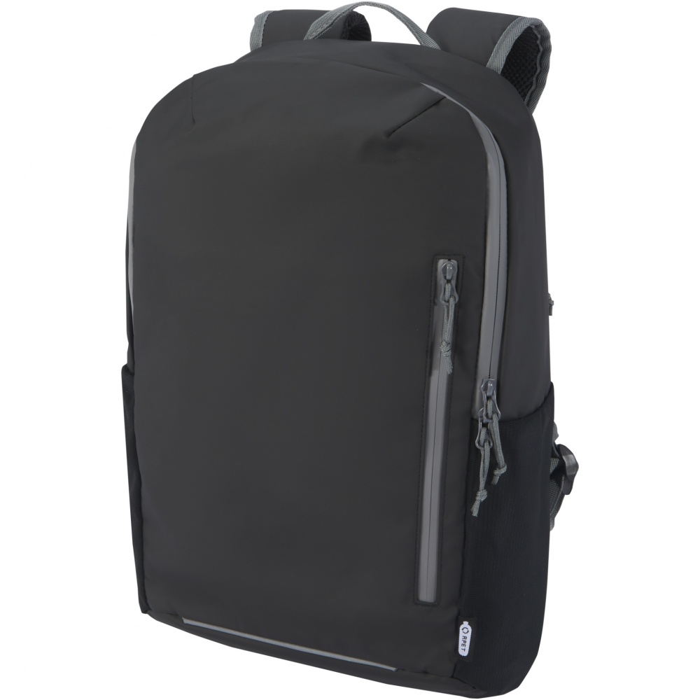 Logo trade promotional gifts picture of: Aqua 15" GRS recycled water resistant laptop backpack 21L