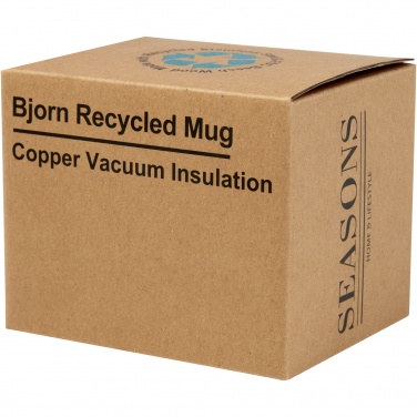 Logo trade promotional giveaway photo of: Bjorn 360 ml RCS certified recycled stainless steel mug with copper vacuum insulation