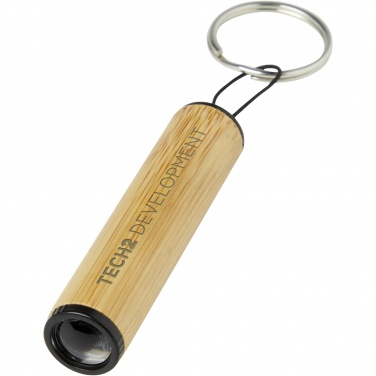Logotrade corporate gift picture of: Cane bamboo key ring with light