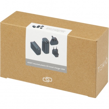 Logo trade promotional gift photo of: ADAPT 25W recycled plastic PD travel charger