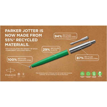 Logo trade promotional giveaways picture of: Parker Jotter Recycled ballpoint pen
