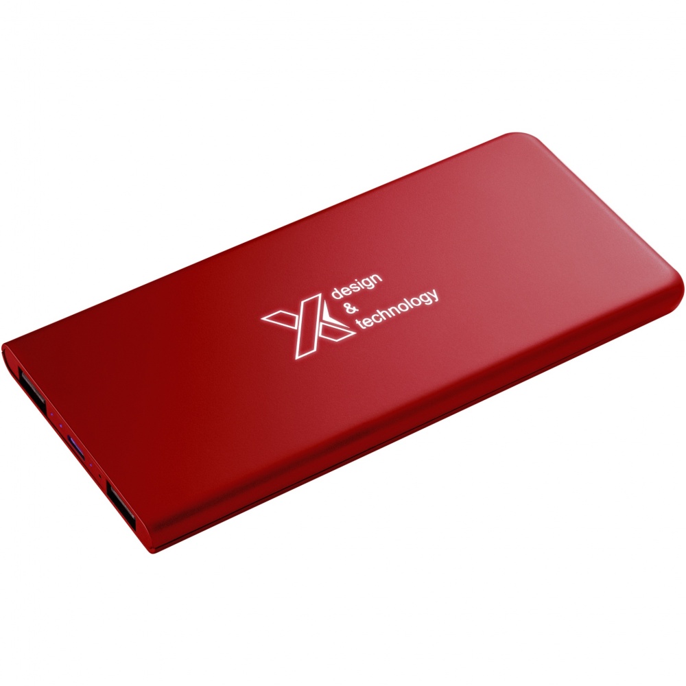 Logo trade promotional merchandise photo of: SCX.design P15 light-up 5000 mAh power bank
