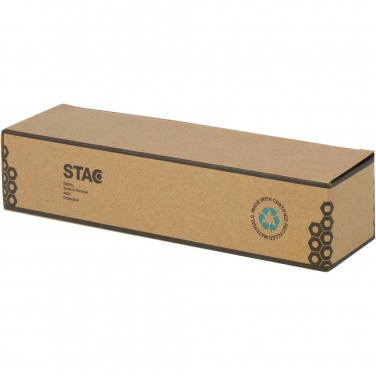 Logo trade advertising products image of: Kuma bamboo/RCS recycled plastic torch with carabiner