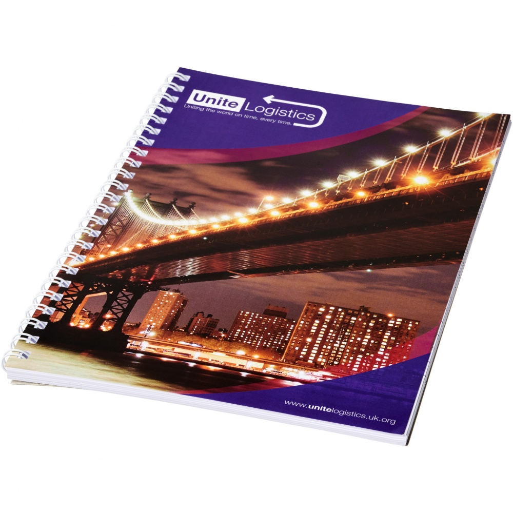 Logotrade promotional product image of: Desk-Mate® A4 spiral notebook with printed back cover