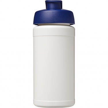 Logo trade promotional merchandise picture of: Baseline 500 ml recycled sport bottle with flip lid