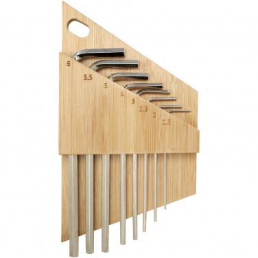 Logotrade promotional giveaways photo of: Allen bamboo hex key tool set