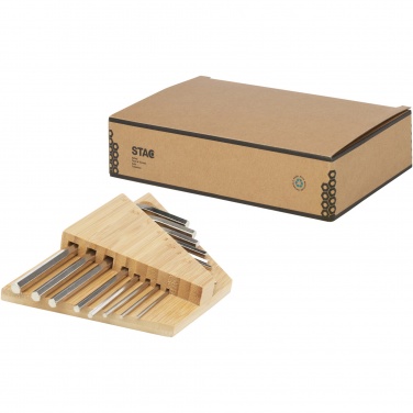 Logotrade promotional products photo of: Allen bamboo hex key tool set