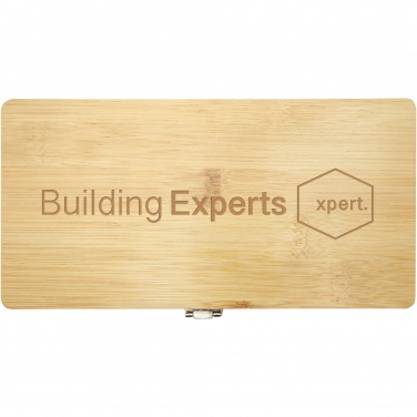 Logo trade promotional merchandise photo of: Rivet 19-piece bamboo/recycled plastic tool set