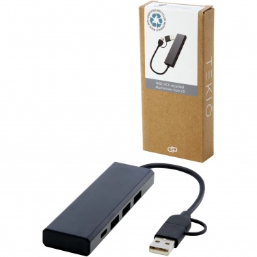 Logotrade business gifts photo of: Rise RCS recycled aluminium USB 2.0 hub