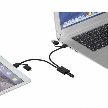 Logo trade promotional products picture of: Connect 6-in-1 RCS recycled aluminium 45W quick charge & data transfer cable