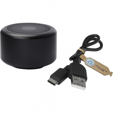 Logo trade promotional items image of: Rise 3W RCS recycled aluminium Bluetooth® mini speaker 