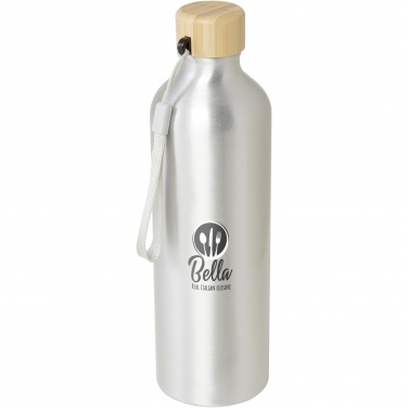 Logo trade promotional products picture of: Malpeza 770 ml RCS certified recycled aluminium water bottle