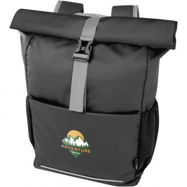 Logo trade business gift photo of: Aqua 15" GRS recycled water resistant roll-top bike bag 20L