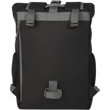 Logo trade promotional item photo of: Aqua 15" GRS recycled water resistant roll-top bike bag 20L