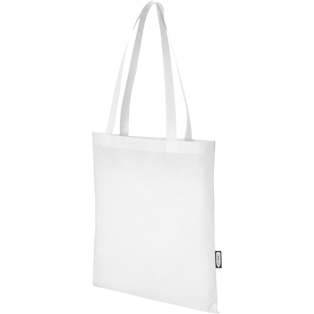 Logo trade advertising product photo of: Zeus GRS recycled non-woven convention tote bag 6L