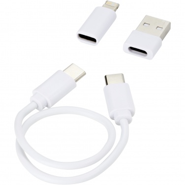 Logo trade corporate gifts image of: Whiz recycled plastic modular charging cable 