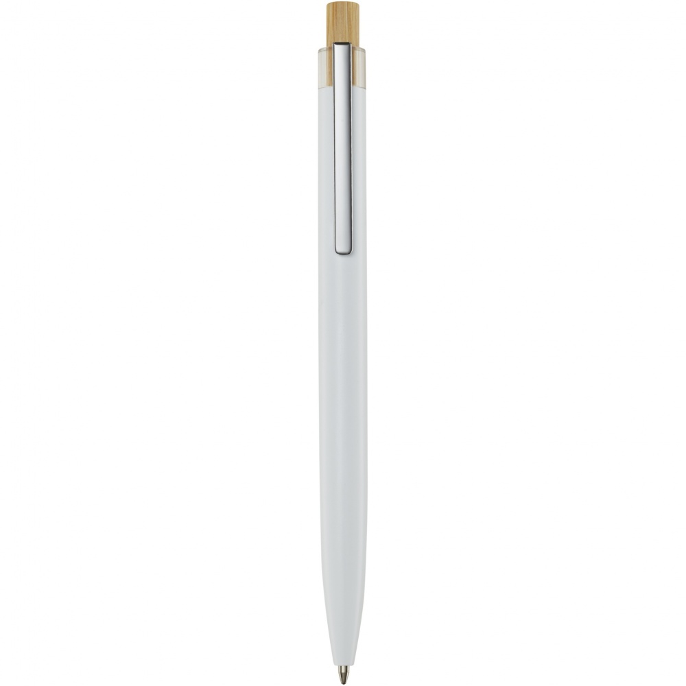 Logo trade advertising products picture of: Nooshin recycled aluminium ballpoint pen  (blue ink)