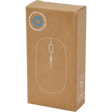 Logo trade promotional gift photo of: Menlo RCS recycled plastic wireless mouse 