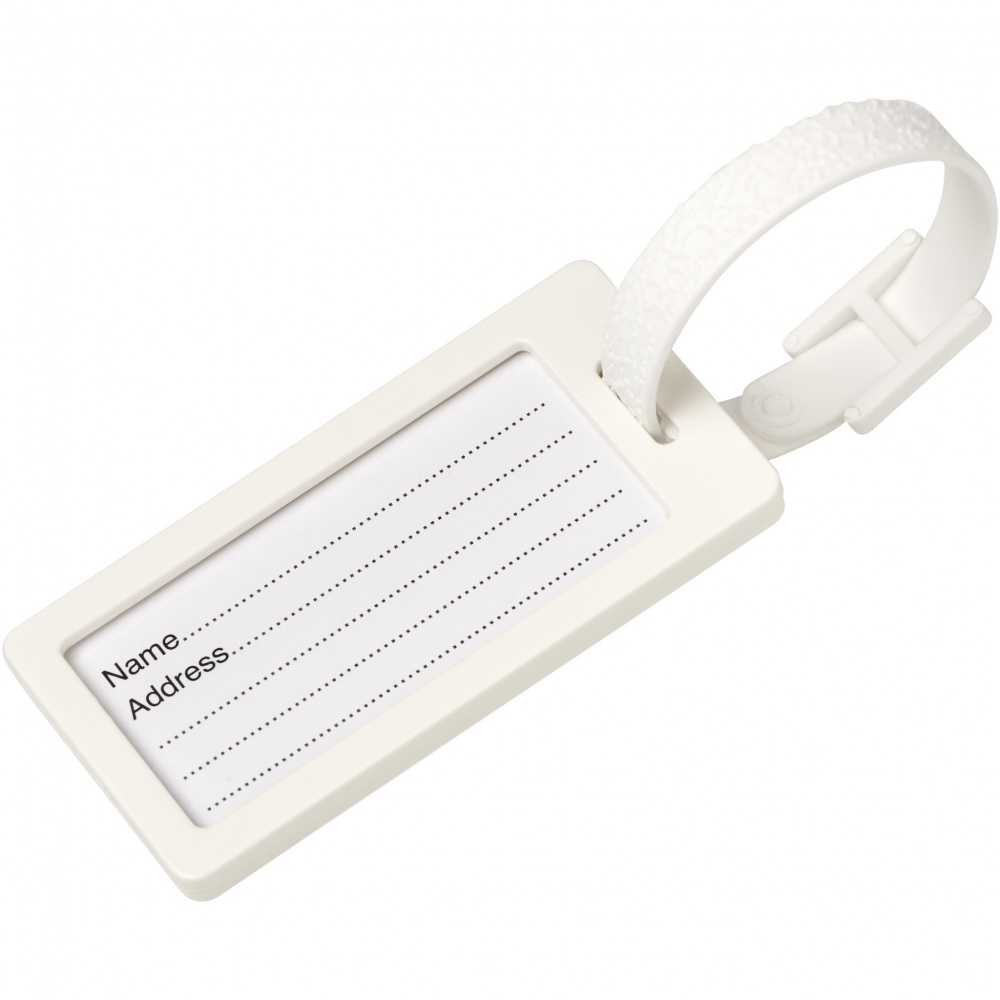 Logotrade promotional item image of: River recycled window luggage tag