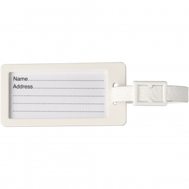 Logo trade corporate gifts image of: River recycled window luggage tag
