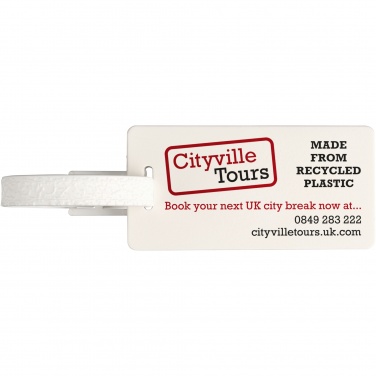 Logotrade promotional giveaway image of: River recycled window luggage tag