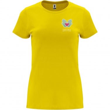 Logo trade promotional merchandise picture of: Capri short sleeve women's t-shirt