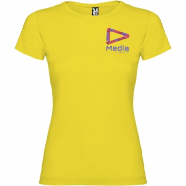 Logo trade promotional giveaway photo of: Jamaica short sleeve women's t-shirt