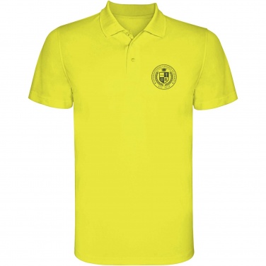 Logo trade promotional giveaways image of: Monzha short sleeve men's sports polo