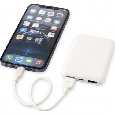Logo trade promotional gift photo of: Asama 5000 mAh Type-C recycled plastic power bank