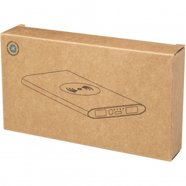 Logo trade promotional gifts picture of: Juice 8000 mAh Type-C recycled aluminium wireless power bank