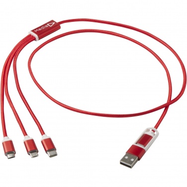 Logotrade promotional gift image of: Versatile 5-1 recycled aluminium charging cable