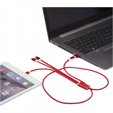 Logotrade promotional giveaways photo of: Versatile 5-1 recycled aluminium charging cable
