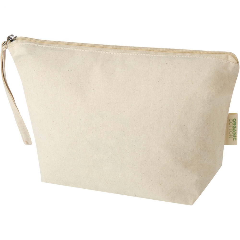 Logo trade promotional items image of: Orissa 180 g/m² organic large accessory pouch 3L