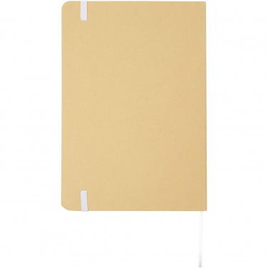 Logo trade promotional items image of: Nelida A5 recycled cardboard hard cover notebook