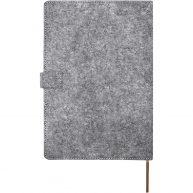 Logotrade business gift image of: Viviana A5 recycled felt and cork notebook