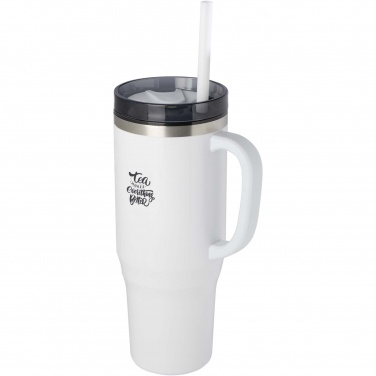 Logo trade promotional gifts image of: Melbourne 1200 ml RCS certified insulated tumbler with straw