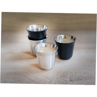 Logo trade advertising products picture of: Duo 80 ml RCS certified stainless steel espresso cup set 
