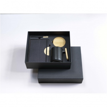 Logo trade promotional merchandise image of: Laura A5 hard cover notebook and ballpoint pen gift set