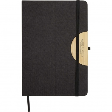 Logo trade promotional items image of: Laura A5 hard cover notebook and ballpoint pen gift set