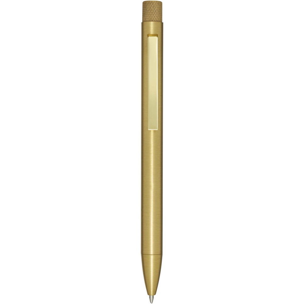 Logo trade corporate gifts image of: Beatriz recycled brass ballpoint pen