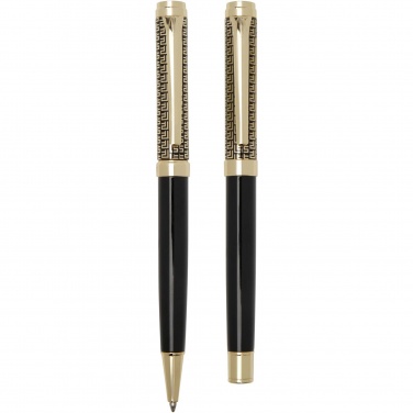 Logo trade advertising products image of: Legato ballpoint and rollerball pen set