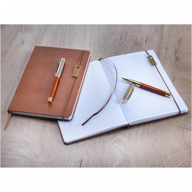 Logotrade promotional gift image of: Legato A5 notebook and rollerball pen set 